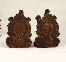 South Indian Brass Lord Ganesha and Goddess Lakshmi in Pair