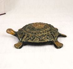 High-Quality Brass Turtle Yantra of Lord Ganesha for Prayer