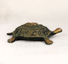 High-Quality Brass Turtle Yantra of Lord Ganesha for Prayer