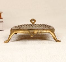 Turtle Shaped Brass Vegetable Grater for Home Decoration