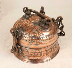 Islamic Art Handmade Copper Jewelry Box for Home Decoration
