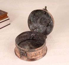 Islamic Art Handmade Copper Jewelry Box for Home Decoration