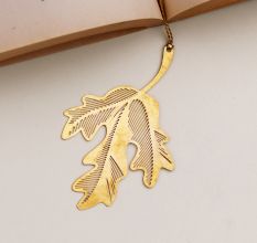 Modern Shiny Golden Bookmark for Readers and Book Lovers - Pack of 6