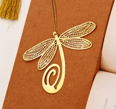 Modern Shiny Golden Bookmark for Readers and Book Lovers - Pack of 6