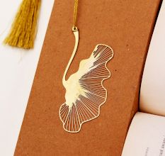 Modern Shiny Golden Bookmark for Readers and Book Lovers - Pack of 6
