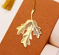 Modern Shiny Golden Bookmark for Readers and Book Lovers - Pack of 6