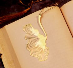 Modern Shiny Golden Bookmark for Readers and Book Lovers - Pack of 6
