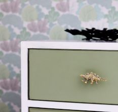 Modern Golden Dinosaur Aluminium Drawer Knobs
