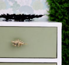 Modern Golden Dinosaur Aluminium Drawer Knobs