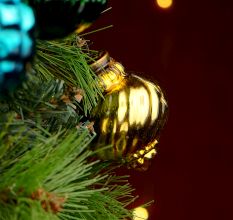 6 Pieces Modern Multicolor Coloured Glass Christmas Ornaments