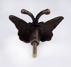 Antique Butterfly Metal Wall Hooks Pack of 3