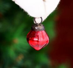 Tiny Diamond Glass Christmas Hanging Ornaments