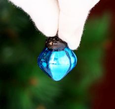 Tiny Diamond Glass Christmas Hanging Ornaments