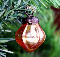 Tiny Diamond Glass Christmas Hanging Ornaments