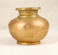 Antique Brown Traditional Water Pot for Hindu Rituals