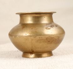 Brown Finish Finest Brass Holy Water Pot for Auspicious Occasions
