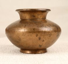 Vintage Brown Finish Holy Water Pot Made of Finest Brass