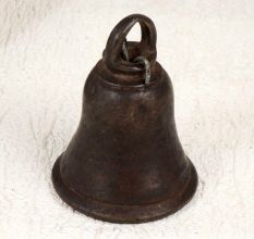 Handmade Brown Finish Temple Bell Made of Finest Bell Metal