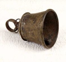 Beautiful Brown Holy Temple Bell Made of Bell Metal for Decor