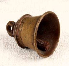 Brown Vintage Temple Bell Made of Finest Bell Metal