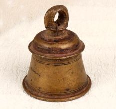 Brown Vintage Temple Bell Made of Finest Bell Metal