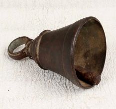 Indian Handmade Bell Metal Temple Bell with Loop for Hanging