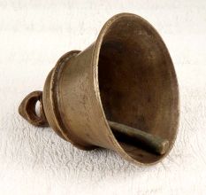 Handcrafted Bell Metal Brown Temple Bell for Prayer Room