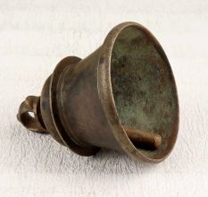 Elegant Brown Vintage Temple Bell Made of Finest Bell Metal
