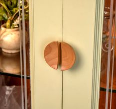 Natural Wooden Door Handles (Small Size) Pack of 2 Pieces (3 Inches)