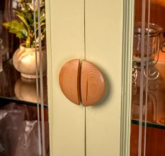 Wooden Natural Door Handles (Medium Size) Pack of 2 Pieces (4 Inches)