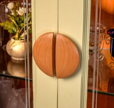 Wooden Natural Door Large Handles Pack of 1 Pair (6 Inches)