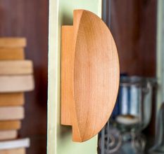 Unique Natural Wooden Door Large Handles (1Pair) (6 Inches)