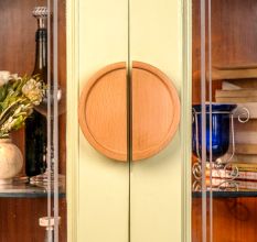 Natural Wooden Door Handles (Large Size) Pack of 2 Pieces (6 Inch)