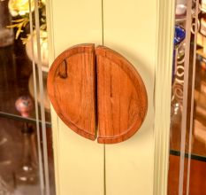 Natural Large Wooden Door Handles 2 Pieces (6 Inches)