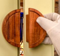 Decorative Wooden Door Handles(medium size) (4 Inches)