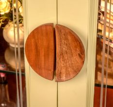 Large Wooden Natural Door Handles (6 Inches)