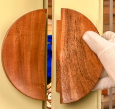 Large Wooden Natural Door Handles (6 Inches)