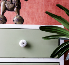 Golden Lines Decorative Ceramic Cabinet Knob