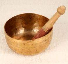 Premium Tibetan Art Singing Bowl with Wooden Mallet