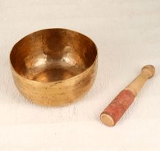 Premium Tibetan Art Singing Bowl with Wooden Mallet
