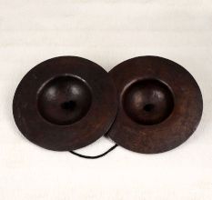 Handcrafted Copper Manjeera Cymbals Musical Instrument for Prayer