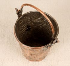 Small Islamic Art Bucket Made of Copper for Decoration