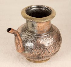 Handmade Copper Water Pot with Spout in Islamic Art for Collection