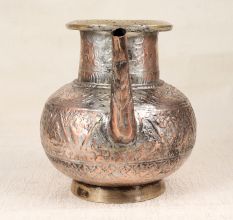 Handmade Copper Water Pot with Spout in Islamic Art for Collection