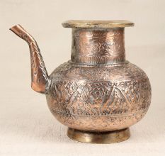 Handmade Copper Water Pot with Spout in Islamic Art for Collection