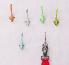 Double Prong Iron Decorative Wall Hook