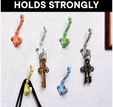 Double Prong Iron Decorative Wall Hook