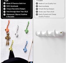 Double Prong Iron Decorative Wall Hook