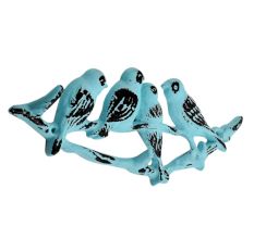 Modern Distressed Birds Iron Wall Hook