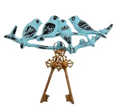 Modern Distressed Birds Iron Wall Hook